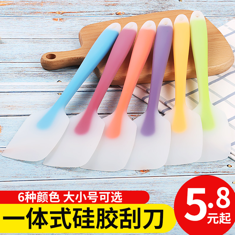 Baking tools small large silicone scraper high temperature baking cream spatula stirring tool nougat scraper