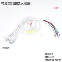 Monitoring network waterproof reset tail cable with indicator light WIFI module dedicated 10-core snap-on camera tail cable