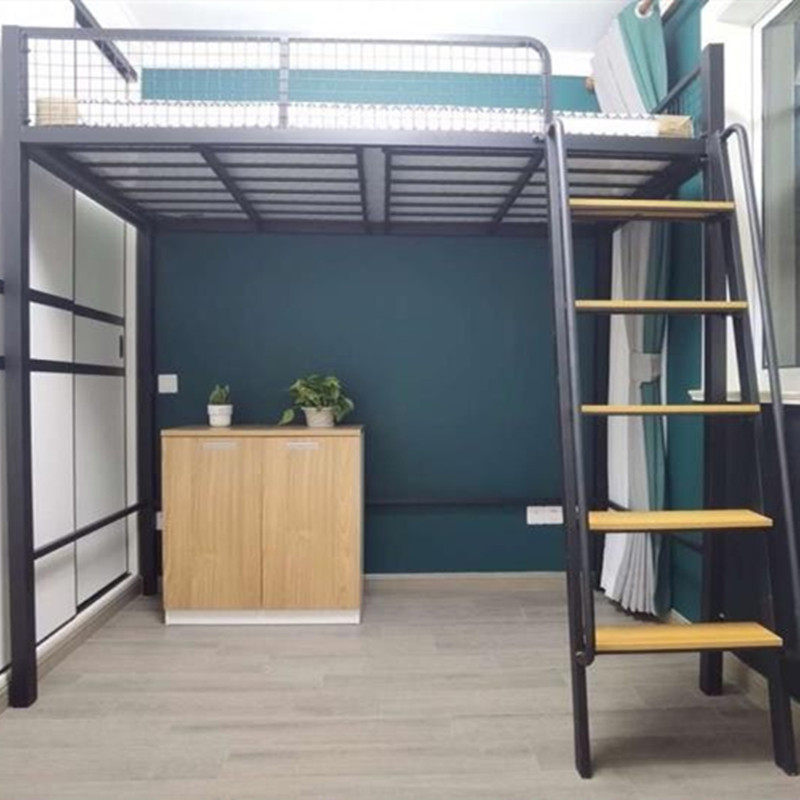 Provincial Space Elevated Bed Loft Beds upper and lower beds Single upper floor minimalist Nordic Children bed beds Suspended Beds-Taobao