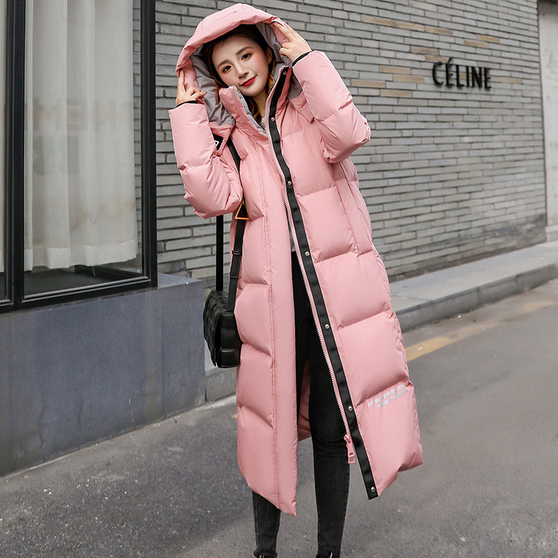 Northeast China Harbin overwinter minus 30 degrees anti-chill down jacket for women's ultra-thick version loose windproof jacket anti-drilling suede