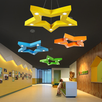 Five-pointed star chandelier star lamp cartoon childrens lamp creative kindergarten lamp classroom Amusement Park shopping mall custom lamp