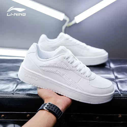 Li Ning, кроссовки, спортивная трендовая летняя белая низкая белая обувь, повседневная обувь