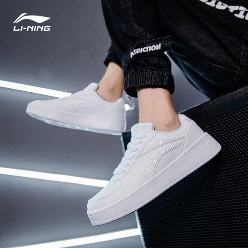 Li Ning, кроссовки, спортивная трендовая летняя белая низкая белая обувь, повседневная обувь