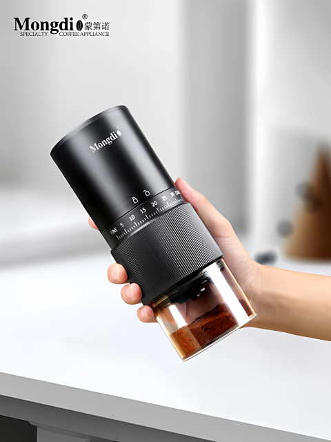 Mongdio Electric Coffee Grinder Home Use Coffee Bean Grinder Rechargeable Manual Coffee Grinder Mill