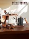 Mongdio Hand-Brewed Coffee Pot Set Solid Wood Storage Stand Home Hand-Brewed Coffee Pot Hand Grinder Coffee Machine Storage Rack