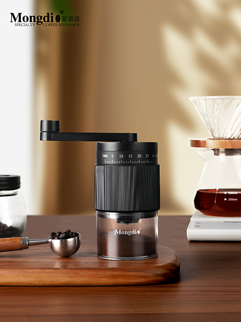 Mongdio Manual Coffee Grinder Portable Coffee Bean Grinder Hand-Cranked Coffee Machine