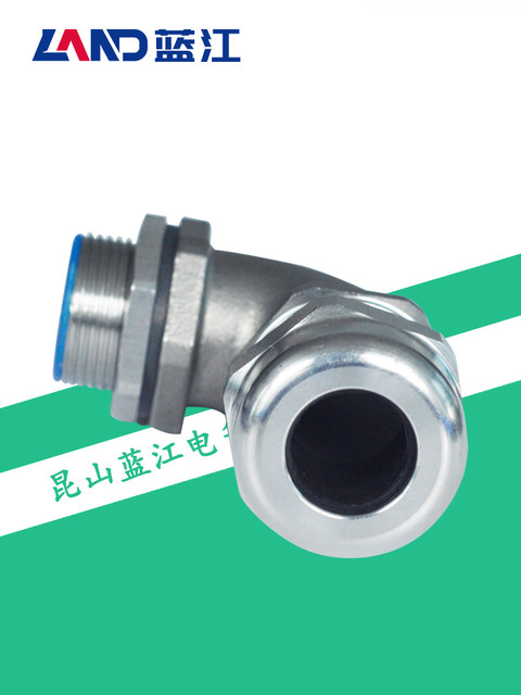 Lanjiang 90-degree angle stainless steel cable waterproof joint sealing Glen head high quality thread locking elbow