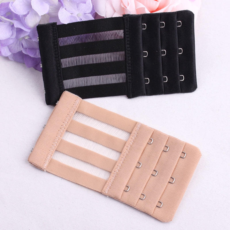 Ultra-long elastic band lengthening buckle telescopic special long elastic extension bra buttoned wire-drawing lingerie buckle three-four-row buckle