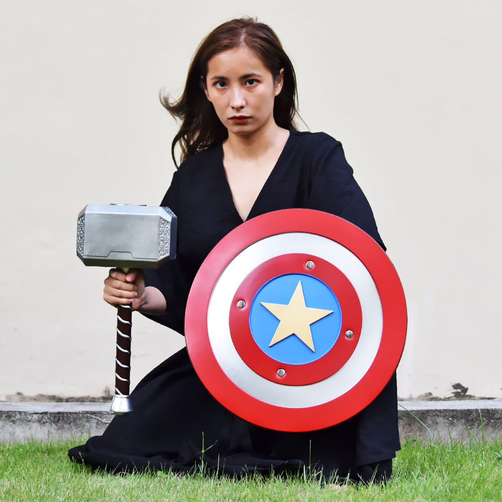 Boy sword toy American team shield Thor's hammer model storm destroyer axe child uncut