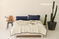 Yazzan summer quilt with double yarn washed cotton air conditioning by pure cotton machine washable summer single double thin quilt summer cool quilt