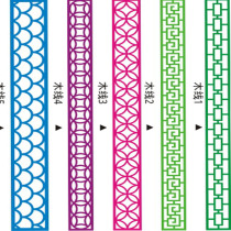 Line gallery set two hollow partition screen flower grid pvc ceiling Chinese European entrance decoration