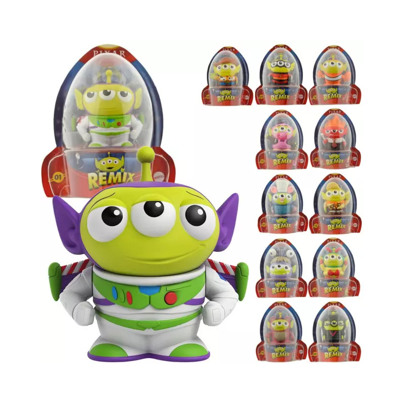 Mattel Pixar Pixar Animation Cross-Dressing Three-Eyed Alien Mini Alien Strawberry Bear Popsicle Clownfish Mattel Pixar Pixar Animation Cross-Dressing Three-Eyed Alien Mini Alien Strawberry Bear Popsicle Clownfish