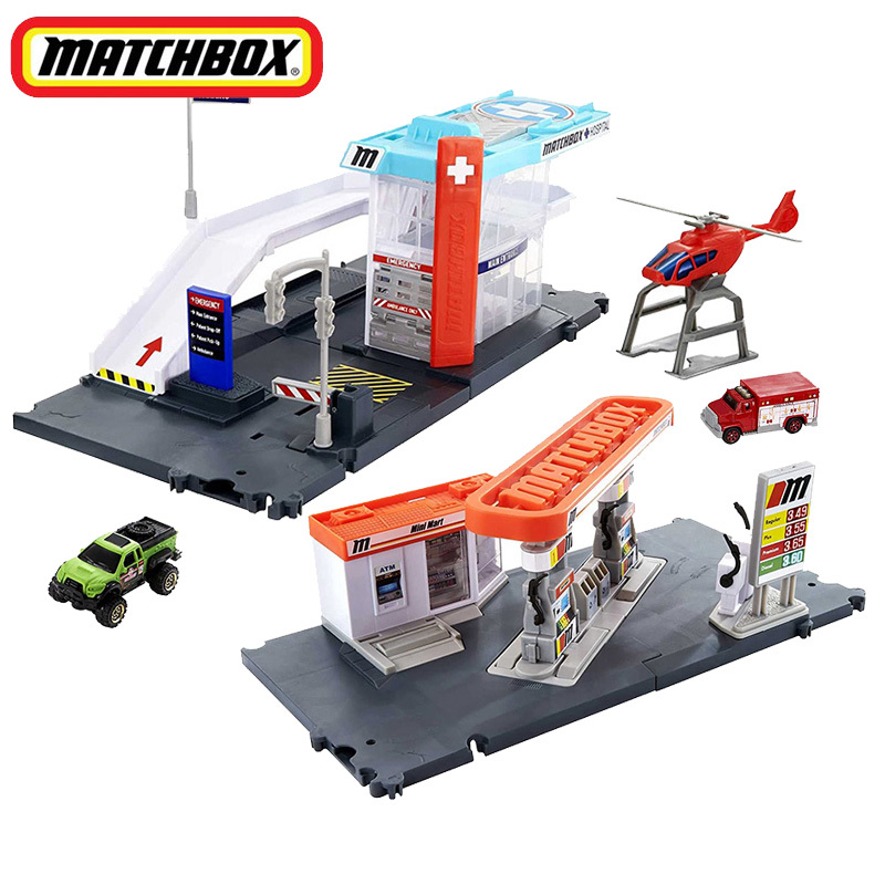 Matchbox Matchbox Alloy Car Airport Fire Station City Scene Set Sound and Light Scene Hcn34 Matchbox Matchbox Alloy Car Airport Fire Station City Scene Set Sound and Light Scene Hcn34