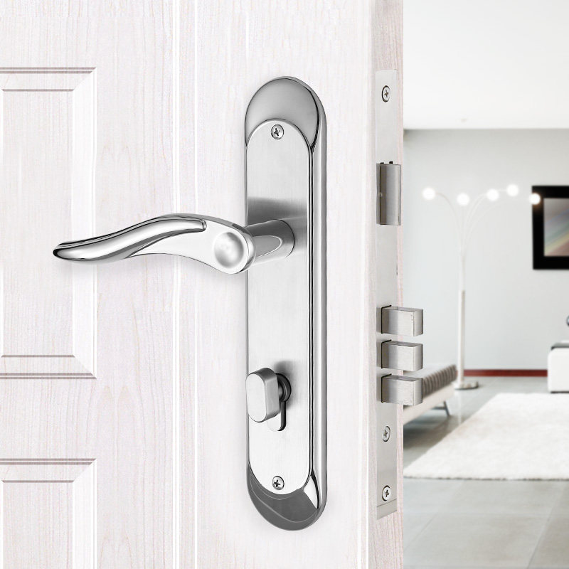 Room inside door locks European-style wooden door bedroom solid wood composite door lock room door lock silencing door lock hardware door lock