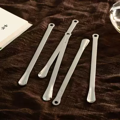 Nestlé 304 stainless steel coffee mixing spoon creative exquisite long handle spoon milk tea milk powder coffee mixing rod Korean style