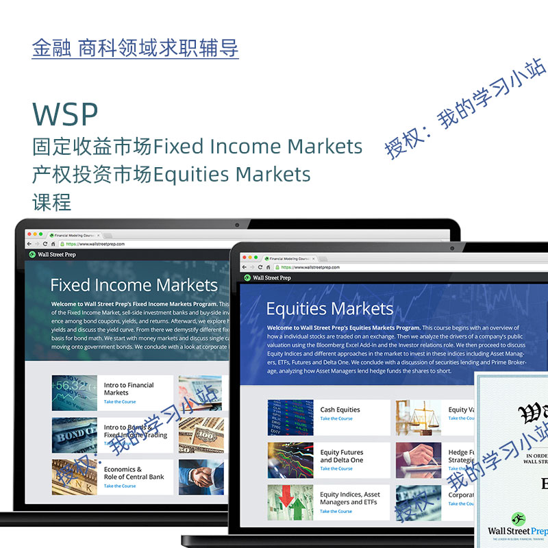 Fixed Income Markets Markets Markets Wall Street Prep