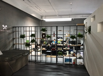 American industrial wind bookshelf wrought iron display stand retro bookcase shelf LOFT screen partition porch locker