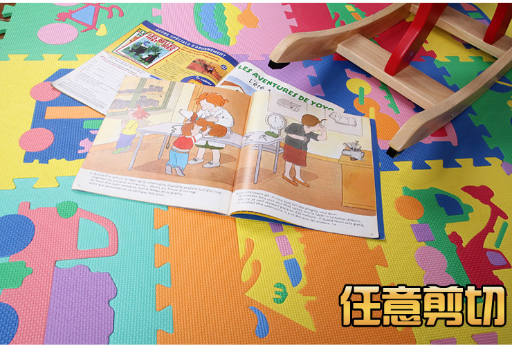 Miễn phí vận chuyển phim hoạt hình kt mèo Matilda Maruko A Dream con bò bọt câu đố Thảm bé pad - Thảm sàn thảm chùi chân đế cao su