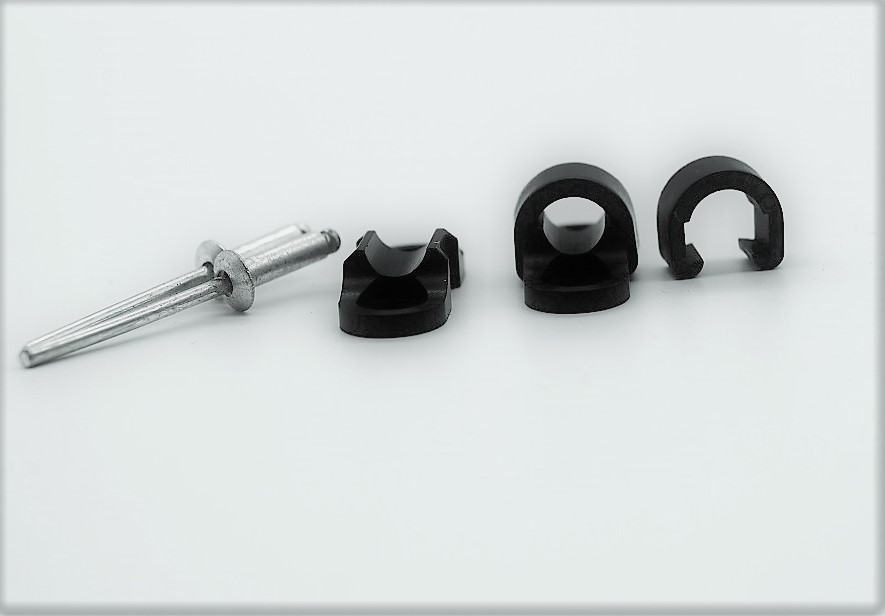 Bike Rack Tubing Fixed Buckle Carbon Fiber Front Fork Tubing Thread Buttoning C Type Snap Fastener