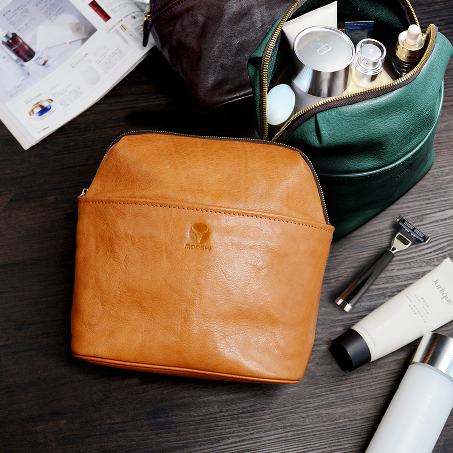 Pastoral Wash Bag Women's Travel Supplies Cosmetic Bag Leather Bag Portable Men's Travel Cosmetic Bag Wash Bag