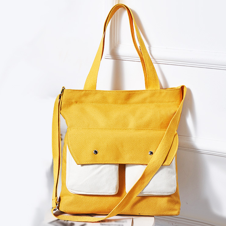 Student Han version Sails Cloth Bag Women's Slanted Satchel Women 100 Hitch Lift Hand Single Shoulder Canvas Bag Original College Wind Bag