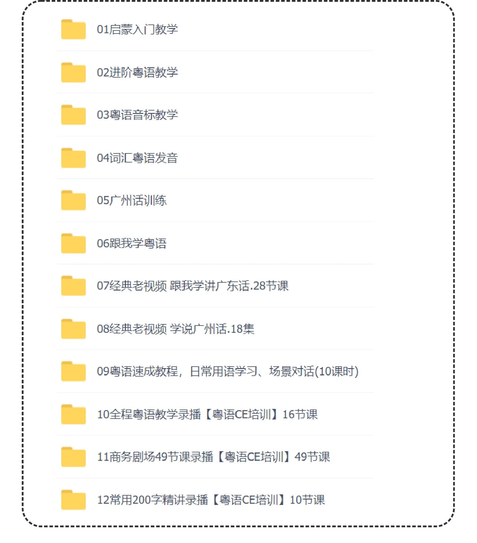 图片[2]-粤语零基础视频教程-香港话广东话学习教程速成入门到精通【电商热销1254】-暗冰资源网