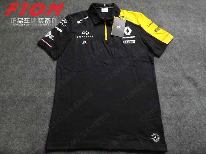 F1 Renault Team Renault 2019 short sleeve Polo shirt with a T-shirt Sport Tee racing suit