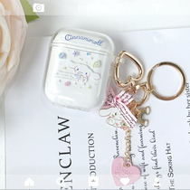 Jade Gui dog AirPods1 2 generation protective cover Apple Pro3 generation earphone soft shell silicone transparent cartoon big ear dog