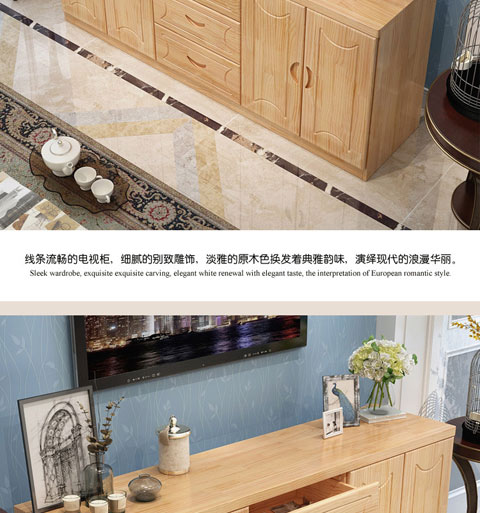 Simple gỗ thông tủ TV tủ TV kết hợp nội thất sân vườn phòng khách tủ phòng ngủ tủ khóa tủ hiện đại - Buồng tủ giường