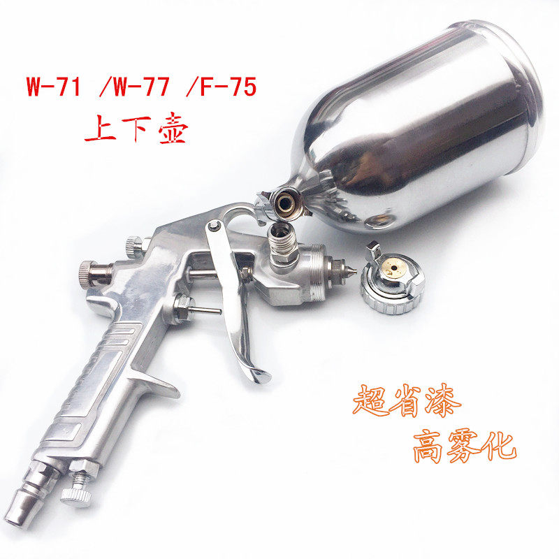 W-71 77 Pneumatic Paint Spray Gun Auto Furniture Wood Ware Spray Gun Manual Paint Emulsion Paint Gun-Taobao