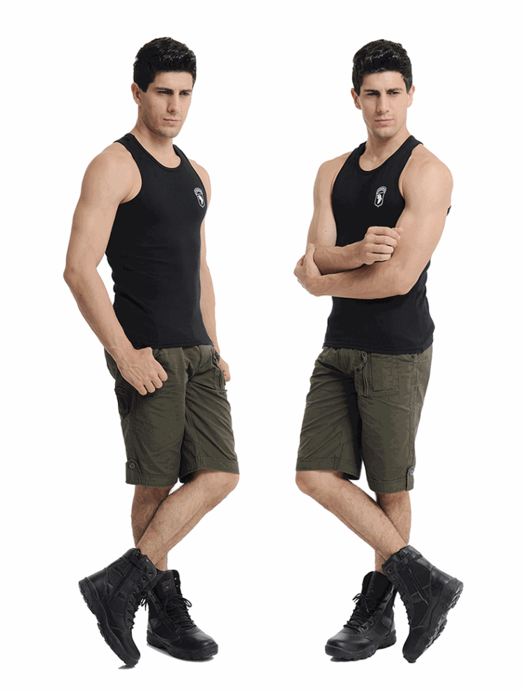Quân đội hoang dã ngoài trời lĩnh vực giải trí ngoài trời quần áo nam mới cotton bó sát căng vest mỏng liệt kê mới - Những người đam mê quân sự hàng may mặc / sản phẩm quạt quân đội bộ quần áo rằn ri nam