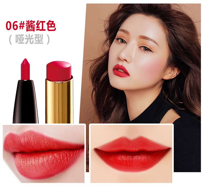 Hàn Quốc bút chì môi sinh viên lót môi không thấm nước bền mờ không dán đậu mận màu son môi giữ ẩm - Bút chì môi / môi lót son cây bút