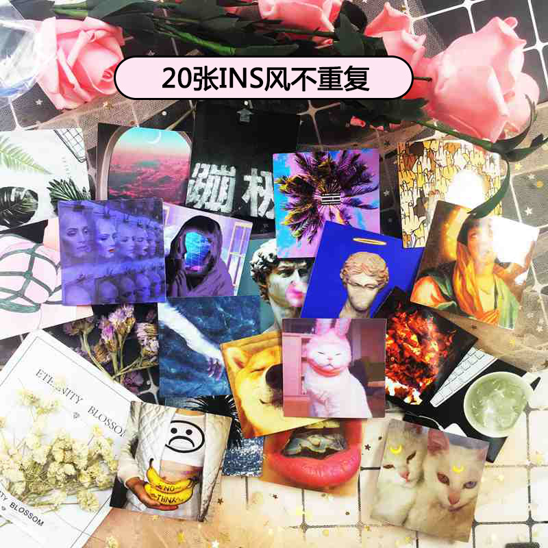 Ins Wind Suitcase Stickers Sticker personality cartoon European and American suitcase Computer pull-lever case skateboard mobile phone sticker