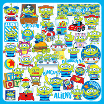 38 pieces of toy three-eyed boy stickers matte water cup suitcase laptop ipad mobile phone stickers waterproof