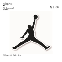 Single sports Logo tide card sticker car motorcycle luggage trolley case sticker notebook skateboard guitar phone sticker