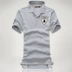 Áo thun cotton tay ngắn cho nam áo thun polo nam áo thun nam 2019 mới thu đông áo phông kẻ ngang nam Polo