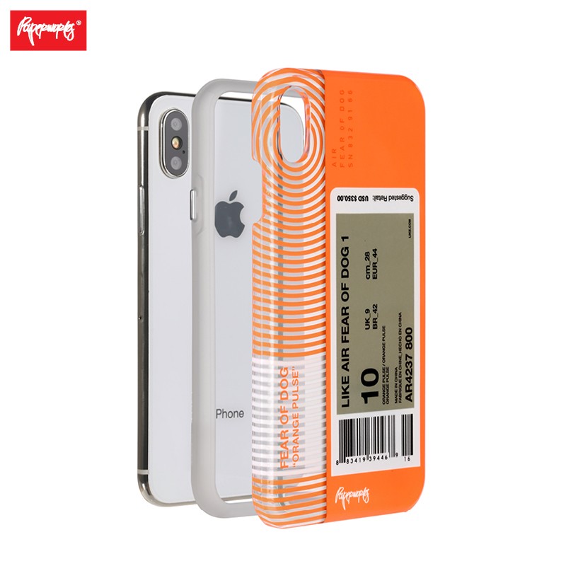 PAPERWORKS] Original shoe box FOD shoes dog fluorescent orange apply Apple iPhones eXsMax mobile phone protective shell