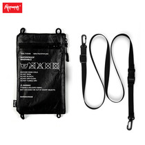 PAPERWORKS] Original washing label pattern DuPont paper horizontal and vertical bi-directional casual shoulder crossbody bag