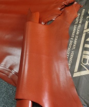 Italy ANTIBA plant tanned goatskin Leather material about 1mm is on the right side