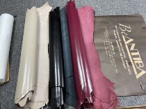 Italy ANTIBA multi-color plant tanned goatskin Leather Leather material is on the straight side