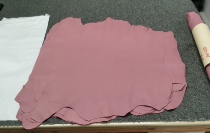 France imported pink plain nappa sheepskin leather material 0 8-1mm soft