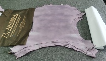 Italy ANTIBA lilac two-color effect vegetable tanned goatskin leather leather material 1 2mm or so