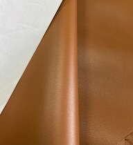Italian brown plain nappa sheepskin Genuine leather material about 1mm soft