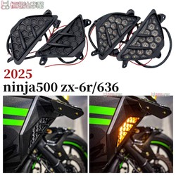 가와사키 닌자 500 ZX4R 4RR 6R 닌자 650/2025 전면 및 후면 회전 신호 주행에 적합합니다.