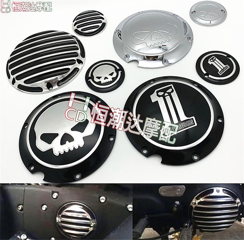 Harley XL883 XL1200 X48 72 modified CNC engine timing clutch side cover engine side cover