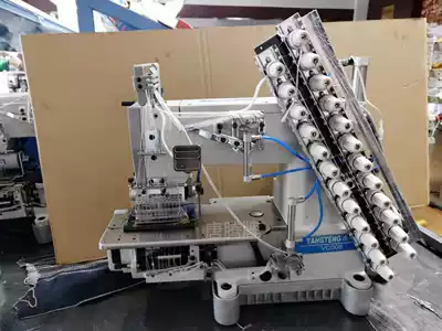 Multi-needle machine automatic thread cutting silver arrow VC008 elastic band sewing pull waist rubber band machine Industrial sewing machine