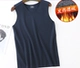 Gekai nam len nhung Úc không dấu vết mài tóc sợi nhiệt V-cổ ấm áo vest không tay vest