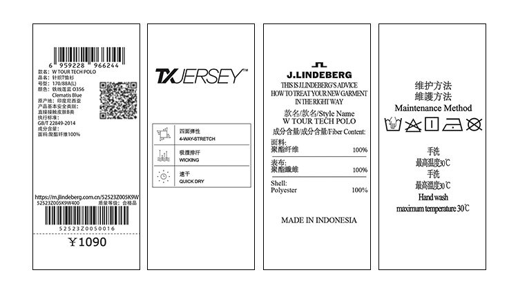 Рубашки поло jlindeberg金林德伯格春夏女高尔夫速干短袖翻领t恤polo衫进口 J.