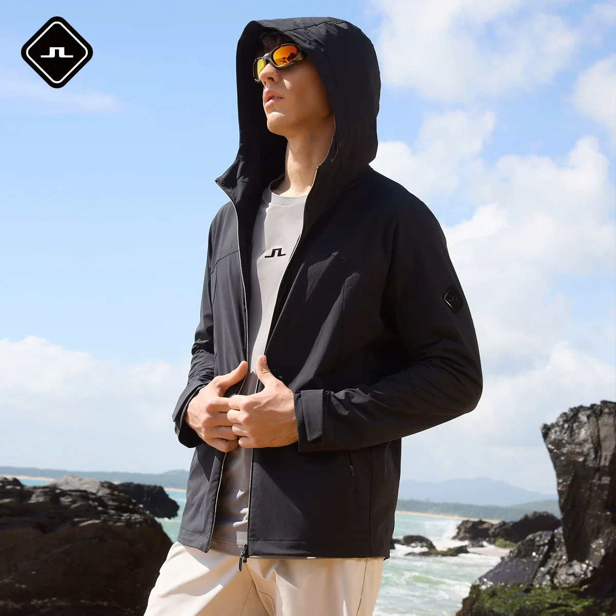 JLINDEBERG Jin Lindberg новая лёгкая куртка для мужчин для гольфа, casual outdoor солнцезащитная