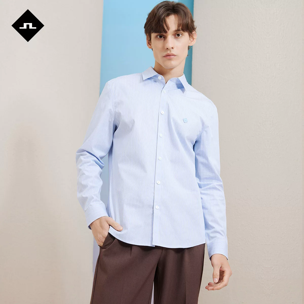 Летняя хлопковая рубашка, Slim fit
